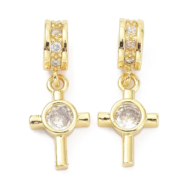 PandaHall Brass Cubic Zirconia Pendants, Cross, Golden, 22mm, Hole: 2.5mm Brass+Cubic Zirconia Cross Clear
PandaHall Brass Cubic Zirconia Pendants, Cross, Golden, 22mm, Hole: 2.5mm Brass+Cubic Zirconia Cross Clear