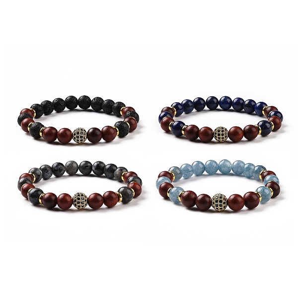 PandaHall 4Pcs Natural Larvikite & Quartz(Dyed) & Lava Rock & Lapis Lazuli and Wood Beads Stretch Bracelets Set, Brass Micro Pave Cubic...
PandaHall 4Pcs Natural Larvikite & Quartz(Dyed) & Lava Rock & Lapis Lazuli and Wood Beads Stretch Bracelets Set, Brass Micro Pave Cubic...