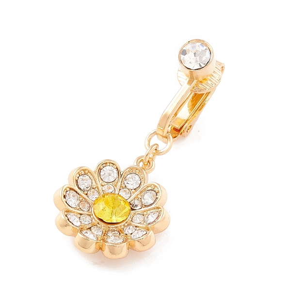 PandaHall Flower Rhinestone Charm Belly Ring, Clip On Navel Ring, Non Piercing Jewelry for Women, Golden, Citrine, 35mm Alloy+Rhinestone..., Orange
PandaHall Flower Rhinestone Charm Belly Ring, Clip On Navel Ring, Non Piercing Jewelry for Women, Golden, Citrine, 35mm Alloy+Rhinestone..., Orange