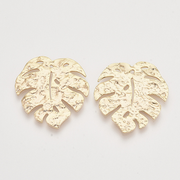 PandaHall Brasss Pendants, Tropical Leaf Charms, Nickel Free, Real 18K Gold Plated, Monstera Leaf, Bumpy, 30x29x1.5mm, Hole: 1.2mm Brass...
PandaHall Brasss Pendants, Tropical Leaf Charms, Nickel Free, Real 18K Gold Plated, Monstera Leaf, Bumpy, 30x29x1.5mm, Hole: 1.2mm Brass...