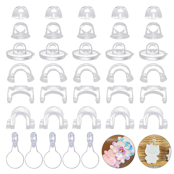 PandaHall ARRICRAFT 1400Pcs 7 Style AS Plastic Charm Base Settings, Hair Findings, DIY Hair Tie Accessories, Mixed Shape, Clear...
PandaHall ARRICRAFT 1400Pcs 7 Style AS Plastic Charm Base Settings, Hair Findings, DIY Hair Tie Accessories, Mixed Shape, Clear...