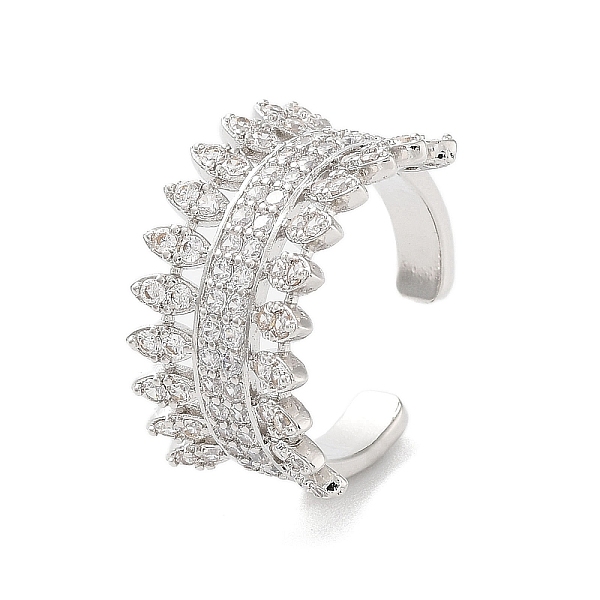 PandaHall Rack Plating Brass Micro Pave Cubic Zirconia Cuff Rings, Long-Lasting Plated for Women, Lead Free & Cadmium Free, Platinum, US...
PandaHall Rack Plating Brass Micro Pave Cubic Zirconia Cuff Rings, Long-Lasting Plated for Women, Lead Free & Cadmium Free, Platinum, US...