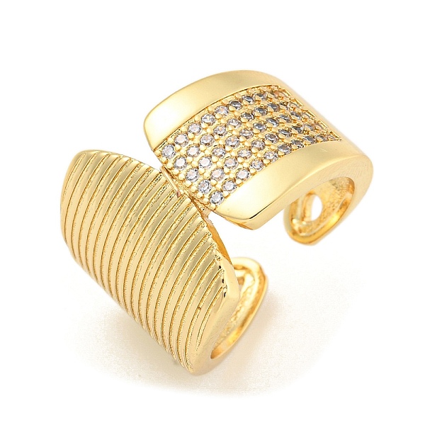 PandaHall Clear Cubic Zirconia Open Cuff Ring, Brass Wide Finger Rings for Women, Real 16K Gold Plated, 19mm Brass+Cubic Zirconia Clear
PandaHall Clear Cubic Zirconia Open Cuff Ring, Brass Wide Finger Rings for Women, Real 16K Gold Plated, 19mm Brass+Cubic Zirconia Clear