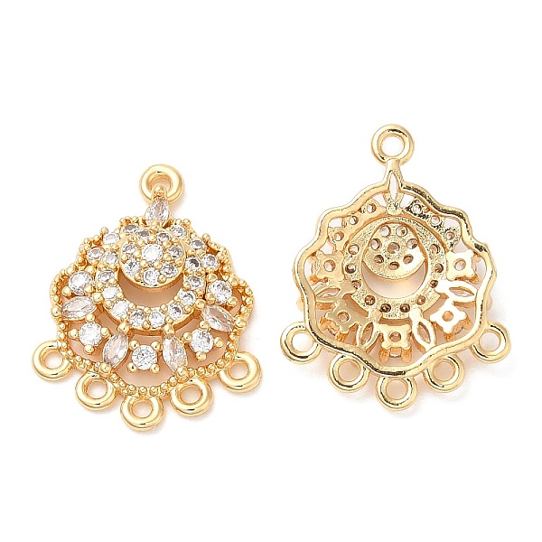 PandaHall Brass with Glass Chandelier Component Links, Shell Shape, Real 18K Gold Plated, 21x16x4mm, Hole: 1.2mm Brass Flower
PandaHall Brass with Glass Chandelier Component Links, Shell Shape, Real 18K Gold Plated, 21x16x4mm, Hole: 1.2mm Brass Flower
