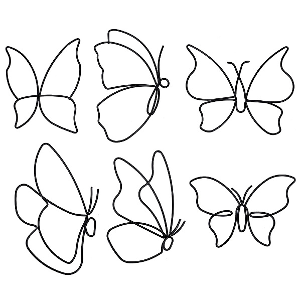PandaHall Iron Wall Art Decoration, Butterfly Wall Ornament, with Traceless Nail Hanger, Electrophoresis Black, Butterfly...
PandaHall Iron Wall Art Decoration, Butterfly Wall Ornament, with Traceless Nail Hanger, Electrophoresis Black, Butterfly...