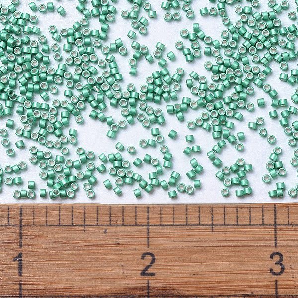 PandaHall MIYUKI Delica Beads, Cylinder, Japanese Seed Beads, 11/0, (DB1182) Galvanized Semi-Frosted Dark Mint, 1.3x1.6mm, Hole: 0.8mm..., Green
PandaHall MIYUKI Delica Beads, Cylinder, Japanese Seed Beads, 11/0, (DB1182) Galvanized Semi-Frosted Dark Mint, 1.3x1.6mm, Hole: 0.8mm..., Green