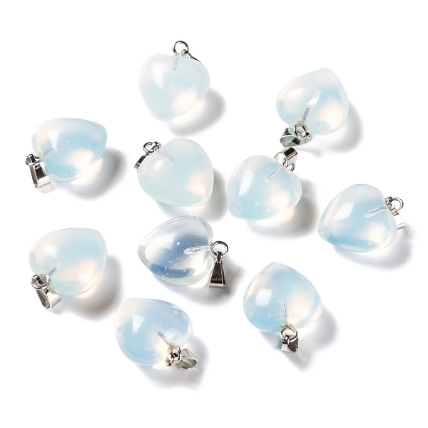 PandaHall Opalite Pendants, with Platinum Brass Loops, Heart, 18~19x15~15.5x6~8mm, Hole: 6x2.5~3mm Opalite Heart
PandaHall Opalite Pendants, with Platinum Brass Loops, Heart, 18~19x15~15.5x6~8mm, Hole: 6x2.5~3mm Opalite Heart