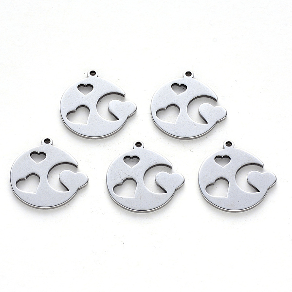 PandaHall 201 Stainless Steel Pendants, Laser Cut, Flat Round with Heart, Stainless Steel Color, 16x16x1mm, Hole: 1.2mm 201 Stainless Steel...
PandaHall 201 Stainless Steel Pendants, Laser Cut, Flat Round with Heart, Stainless Steel Color, 16x16x1mm, Hole: 1.2mm 201 Stainless Steel...