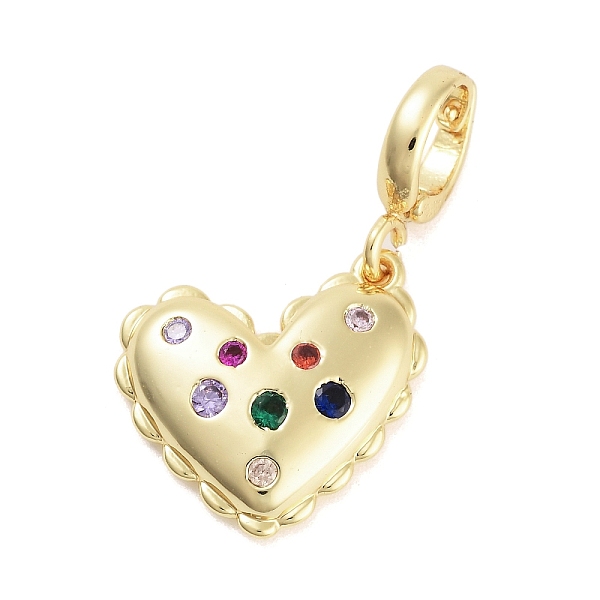 PandaHall Brass with Cubic Zirconia Pendants, Heart Charms, Real 18K Gold Plated, 18.5x15.5x3.5mm, Hole: 5x6mm Brass+Cubic Zirconia Heart
PandaHall Brass with Cubic Zirconia Pendants, Heart Charms, Real 18K Gold Plated, 18.5x15.5x3.5mm, Hole: 5x6mm Brass+Cubic Zirconia Heart