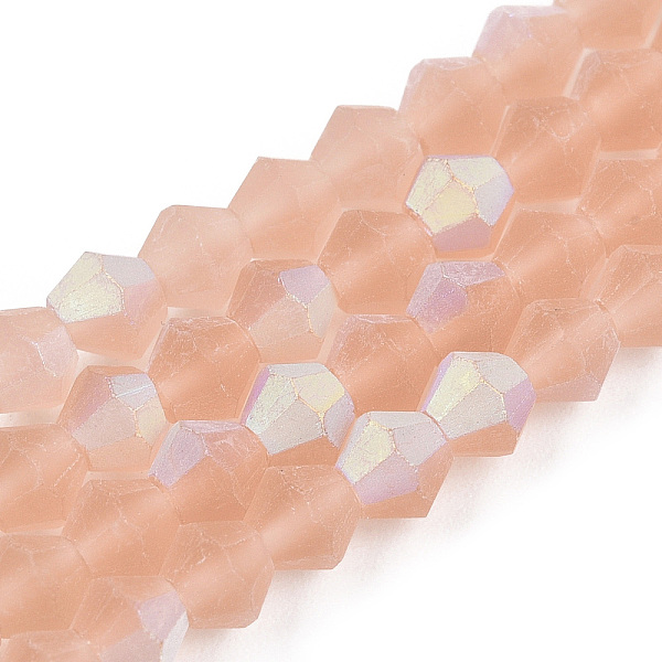 PandaHall Imitate Austrian Crystal Bicone Frosted Glass Beads Strands, Grade AA, Faceted, Dark Salmon, 2x2.5mm, Hole: 0.7mm, about...
PandaHall Imitate Austrian Crystal Bicone Frosted Glass Beads Strands, Grade AA, Faceted, Dark Salmon, 2x2.5mm, Hole: 0.7mm, about...