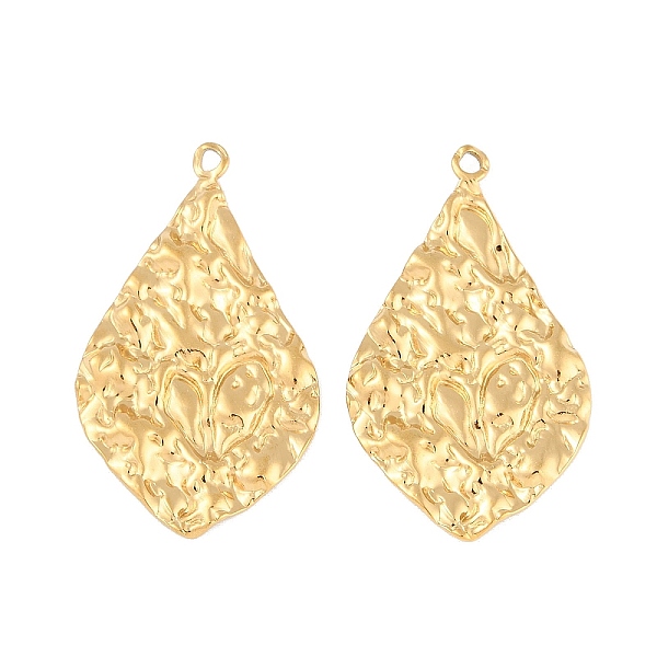 PandaHall Ion Plating(IP) 304 Stainless Steel Pendants, Textured Teardrop Charm, Real 18K Gold Plated, 40x23x2.3mm, Hole: 2.5mm 304...
PandaHall Ion Plating(IP) 304 Stainless Steel Pendants, Textured Teardrop Charm, Real 18K Gold Plated, 40x23x2.3mm, Hole: 2.5mm 304...