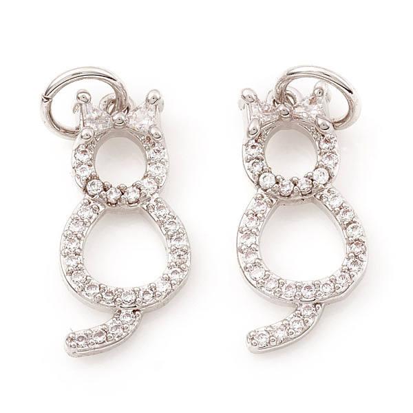 PandaHall Brass Micro Pave Cubic Zirconia Charms, Cat Shape, Clear, Real Platinum Plated, 15x7x2mm, Hole: 3.5mm Brass+Cubic Zirconia Cat...
PandaHall Brass Micro Pave Cubic Zirconia Charms, Cat Shape, Clear, Real Platinum Plated, 15x7x2mm, Hole: 3.5mm Brass+Cubic Zirconia Cat...