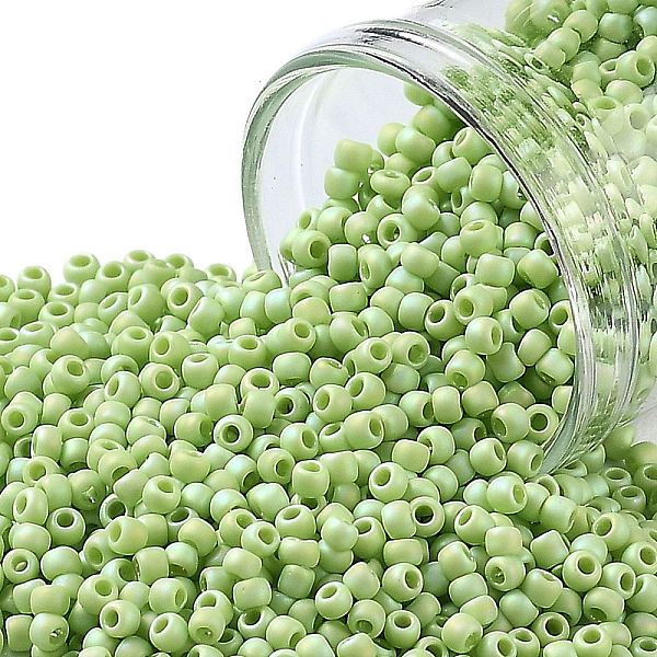PandaHall TOHO Round Seed Beads, Japanese Seed Beads, (404F) Lime Green Opaque Rainbow Matte, 11/0, 2.2mm, Hole: 0.8mm, about 5555pcs/50g...
PandaHall TOHO Round Seed Beads, Japanese Seed Beads, (404F) Lime Green Opaque Rainbow Matte, 11/0, 2.2mm, Hole: 0.8mm, about 5555pcs/50g...