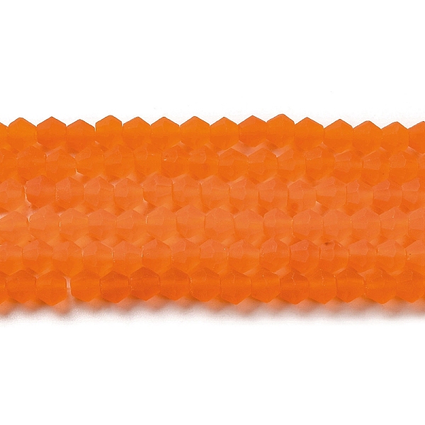 PandaHall Imitate Austrian Crystal Frosted Glass Beads Strands, Grade AA, Faceted Bicone, Orange Red, 3x2.5mm, Hole: 0.7mm, about...
PandaHall Imitate Austrian Crystal Frosted Glass Beads Strands, Grade AA, Faceted Bicone, Orange Red, 3x2.5mm, Hole: 0.7mm, about...
