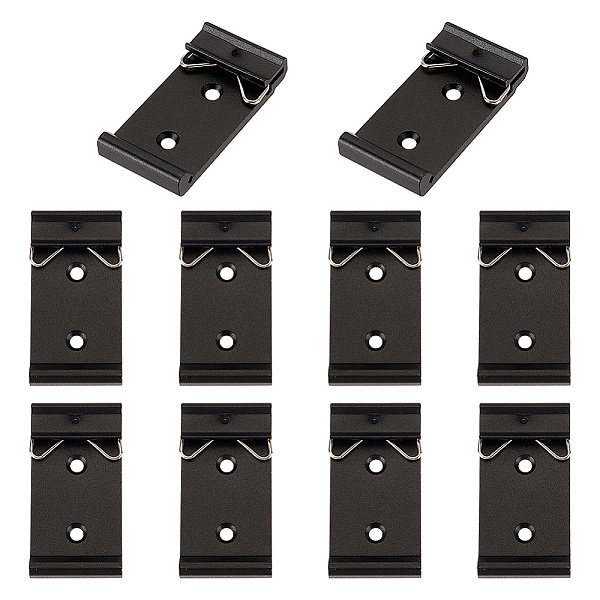 PandaHall AHADERMAKER 10Pcs Aluminium Alloy DIN Rail Mounting Clip Mounting Bracket, Electrophoresis Black, 50x26x7.5mm, Hole: 3.5mm Alloy...
PandaHall AHADERMAKER 10Pcs Aluminium Alloy DIN Rail Mounting Clip Mounting Bracket, Electrophoresis Black, 50x26x7.5mm, Hole: 3.5mm Alloy...