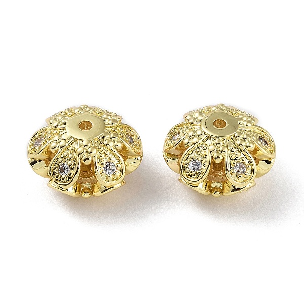 PandaHall Rack Plating Brass Micro Pave Clear Cubic Zirconia Beads, Long-Lasting Plated, Lead Free & Cadmium Free, Flower, Real 18K Gold...
PandaHall Rack Plating Brass Micro Pave Clear Cubic Zirconia Beads, Long-Lasting Plated, Lead Free & Cadmium Free, Flower, Real 18K Gold...
