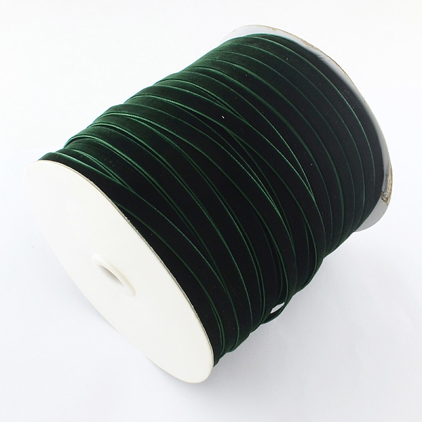 PandaHall 1/8 inch Single Face Velvet Ribbon, Dark Green, 1/8 inch(3.2mm), about 200yards/roll(182.88m/roll) Velvet None Green
PandaHall 1/8 inch Single Face Velvet Ribbon, Dark Green, 1/8 inch(3.2mm), about 200yards/roll(182.88m/roll) Velvet None Green