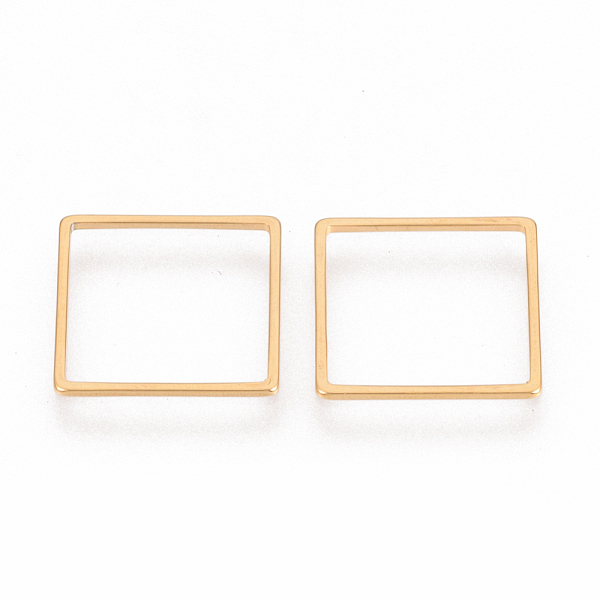 PandaHall 201 Stainless Steel Linking Ring, Square, Golden, 16x16x0.8mm 201 Stainless Steel Square
PandaHall 201 Stainless Steel Linking Ring, Square, Golden, 16x16x0.8mm 201 Stainless Steel Square