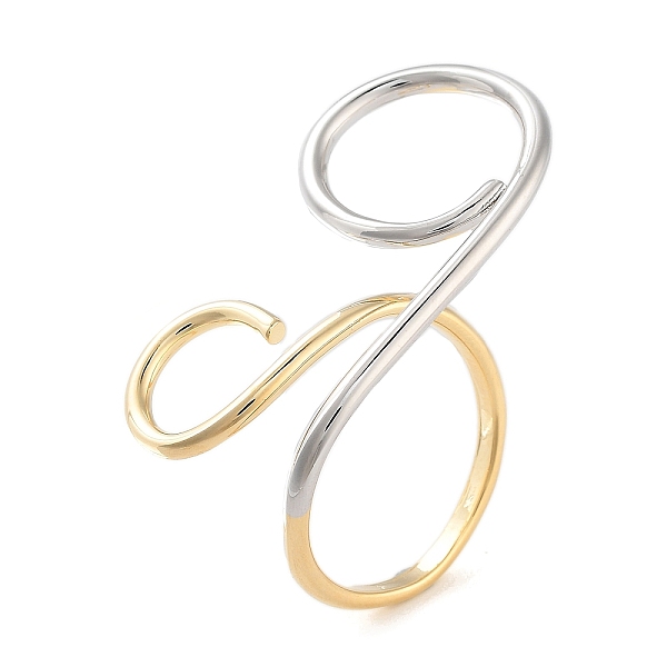 PandaHall Brass Open Cuff Ring for Women, Real 18K Gold Plated & Platinum, Inner Diameter: 18mm Brass
PandaHall Brass Open Cuff Ring for Women, Real 18K Gold Plated & Platinum, Inner Diameter: 18mm Brass