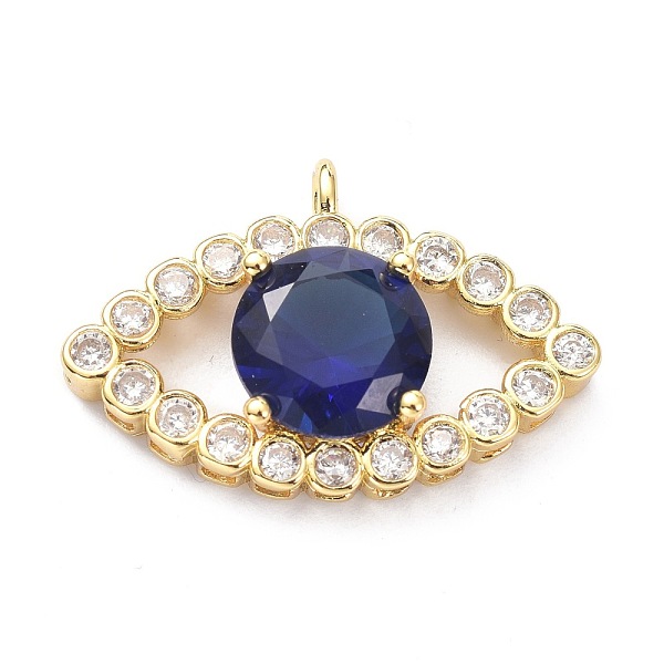 PandaHall Brass Micro Pave Cubic Zirconia Pendants, Eye Shape, Golden, Midnight Blue, 16x25x6mm, Hole: 1.8mm Brass+Cubic Zirconia Eye
PandaHall Brass Micro Pave Cubic Zirconia Pendants, Eye Shape, Golden, Midnight Blue, 16x25x6mm, Hole: 1.8mm Brass+Cubic Zirconia Eye