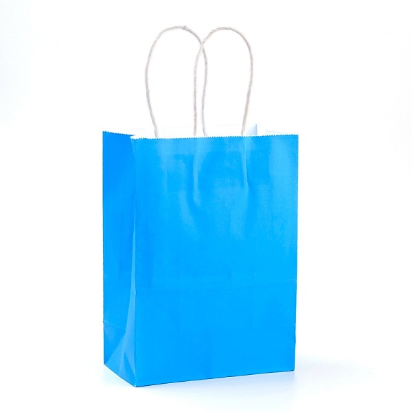 PandaHall Pure Color Kraft Paper Bags, Gift Bags, Shopping Bags, with Paper Twine Handles, Rectangle, Dodger Blue, 21x15x8cm Paper None Blue
PandaHall Pure Color Kraft Paper Bags, Gift Bags, Shopping Bags, with Paper Twine Handles, Rectangle, Dodger Blue, 21x15x8cm Paper None Blue