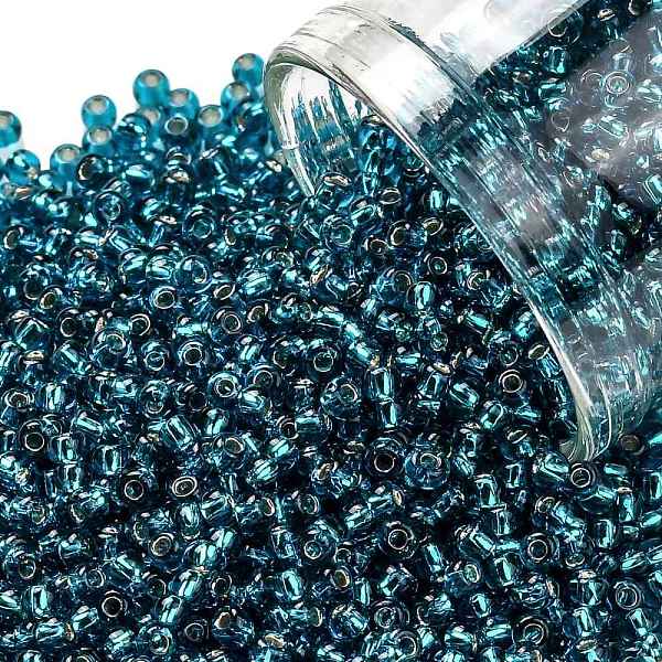 PandaHall TOHO Round Seed Beads, Japanese Seed Beads, (23BD) Aqua Silver Lined, 11/0, 2.2mm, Hole: 0.8mm, about 5555pcs/50g Glass Cyan
PandaHall TOHO Round Seed Beads, Japanese Seed Beads, (23BD) Aqua Silver Lined, 11/0, 2.2mm, Hole: 0.8mm, about 5555pcs/50g Glass Cyan