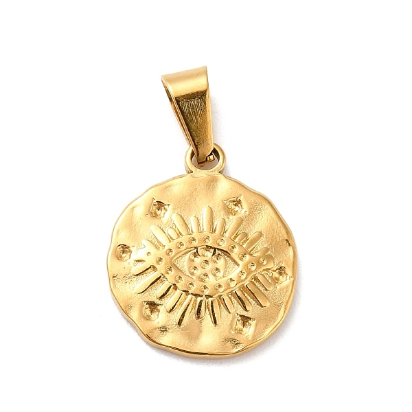 PandaHall Vacuum Plating 304 Stainless Steel Pendants, with 201 Stainless Steel Snap On Bails, Flat Round with Eye, Golden, 19x16x2mm, Hole...
PandaHall Vacuum Plating 304 Stainless Steel Pendants, with 201 Stainless Steel Snap On Bails, Flat Round with Eye, Golden, 19x16x2mm, Hole...