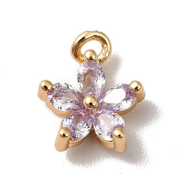 PandaHall Brass Cubic Zirconia Flower Charms, Real 18K Gold Plated, Bauhinia Charm, Thistle, 10x8x3mm, Hole: 1.2mm Brass+Cubic Zirconia..., Purple
PandaHall Brass Cubic Zirconia Flower Charms, Real 18K Gold Plated, Bauhinia Charm, Thistle, 10x8x3mm, Hole: 1.2mm Brass+Cubic Zirconia..., Purple
