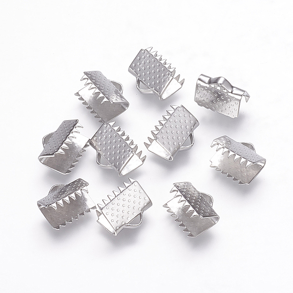 PandaHall Stainless Steel Ribbon Crimp Ends, Stainless Steel Color, 10x11mm, Hole: 1.5x3.5mm Stainless Steel
PandaHall Stainless Steel Ribbon Crimp Ends, Stainless Steel Color, 10x11mm, Hole: 1.5x3.5mm Stainless Steel