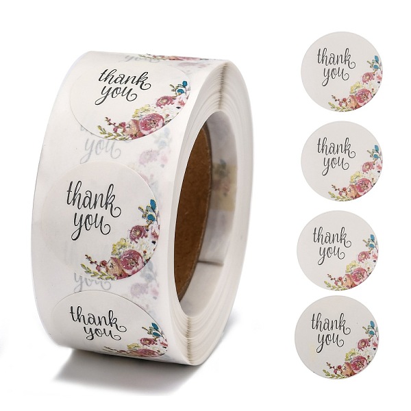 PandaHall DIY Scrapbook, 1 Inch Thank You Stickers, Decorative Adhesive Tapes, Flat Round with Word Thank You, Colorful, 25mm, about...
PandaHall DIY Scrapbook, 1 Inch Thank You Stickers, Decorative Adhesive Tapes, Flat Round with Word Thank You, Colorful, 25mm, about...