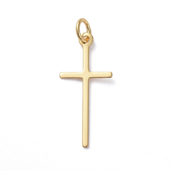 PandaHall Brass Pendants, Long-Lasting Plated, Cross, Real 18K Gold Plated, 23x10.5x0.6mm, Hole: 3.2mm Brass Cross
PandaHall Brass Pendants, Long-Lasting Plated, Cross, Real 18K Gold Plated, 23x10.5x0.6mm, Hole: 3.2mm Brass Cross