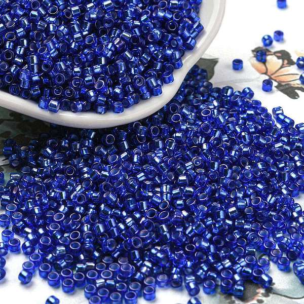 PandaHall Glass Seed Beads, Silver Lined, Cylinder, Blue, 2.5x1.6mm, Hole: 1mm, about 58967pcs/pound Glass Blue
PandaHall Glass Seed Beads, Silver Lined, Cylinder, Blue, 2.5x1.6mm, Hole: 1mm, about 58967pcs/pound Glass Blue