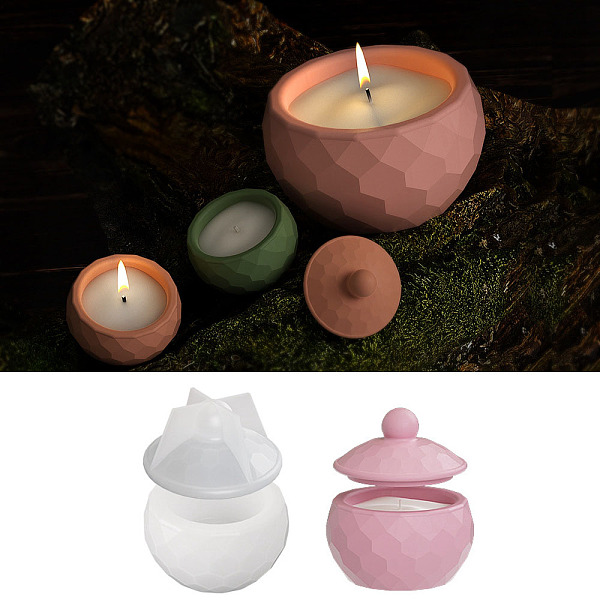 PandaHall Faceted Round DIY Candle Cup Silicone Molds, Storage Box Molds, Resin Plaster Cement Casting Molds, Clear, 4.2x2.5cm, Inner...
PandaHall Faceted Round DIY Candle Cup Silicone Molds, Storage Box Molds, Resin Plaster Cement Casting Molds, Clear, 4.2x2.5cm, Inner...
