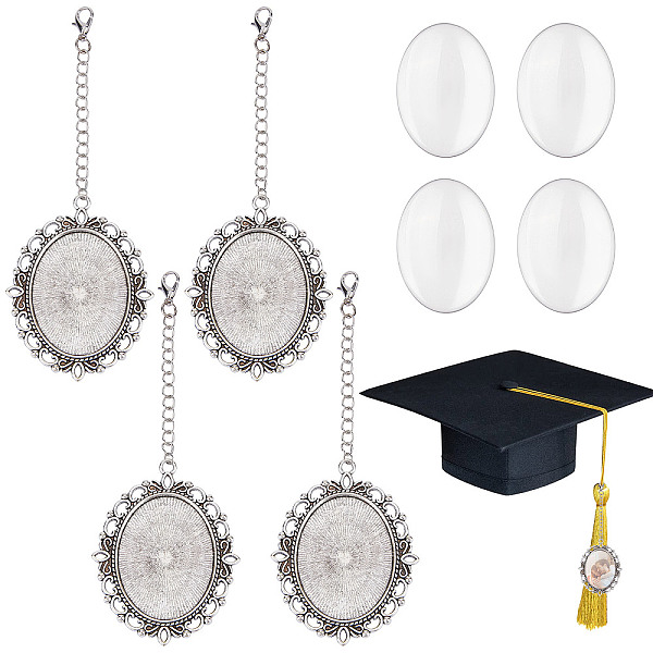 PandaHall SUNNYCLUE DIY Pendant Decoration Making Kits, Including Alloy Graduation Pendant Cabochon Settings, Transparent Oval Glass..., Clear
PandaHall SUNNYCLUE DIY Pendant Decoration Making Kits, Including Alloy Graduation Pendant Cabochon Settings, Transparent Oval Glass..., Clear