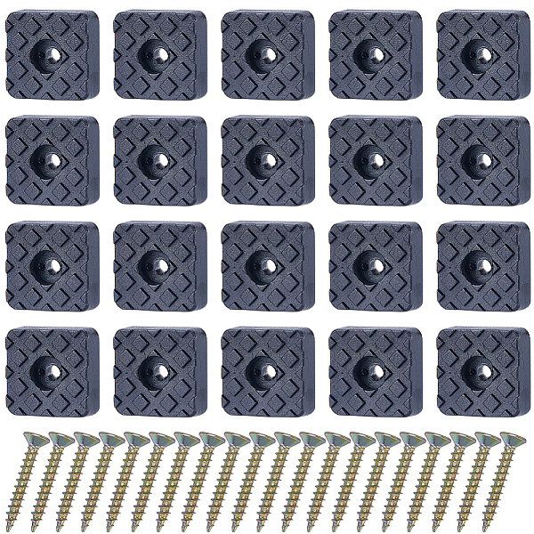 PandaHall Gorgecraft 20Pcs Rubber & Stainless Steel Screw in Furniture Pads, Chair Leg Floor Protector, Square, with 24Pcs Carbon Steel Wood..., Black
PandaHall Gorgecraft 20Pcs Rubber & Stainless Steel Screw in Furniture Pads, Chair Leg Floor Protector, Square, with 24Pcs Carbon Steel Wood..., Black