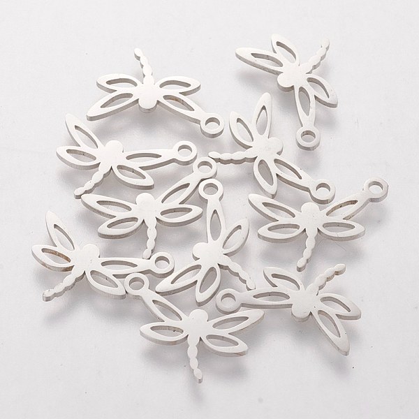 PandaHall 304 Stainless Steel Pendants, Dragonfly, Stainless Steel Color, 13x16x1mm, Hole: 1.5mm 304 Stainless Steel Dragonfly
PandaHall 304 Stainless Steel Pendants, Dragonfly, Stainless Steel Color, 13x16x1mm, Hole: 1.5mm 304 Stainless Steel Dragonfly