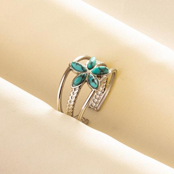 PandaHall Titanium Steel Flower Cuff Rings, Love Design Synthetic Turquoise Open Ring for Women Titanium Steel Flower
PandaHall Titanium Steel Flower Cuff Rings, Love Design Synthetic Turquoise Open Ring for Women Titanium Steel Flower