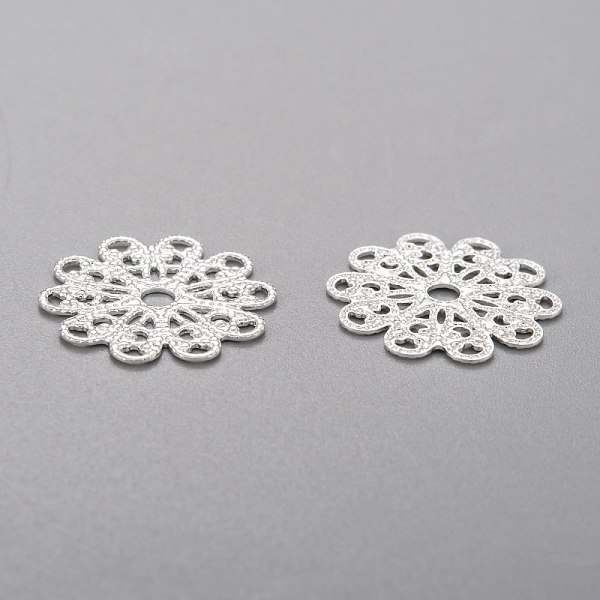 PandaHall Brass Filigree Joiner, Flower, Silver Color Plated, 16x0.7mm Brass Flower Silver
PandaHall Brass Filigree Joiner, Flower, Silver Color Plated, 16x0.7mm Brass Flower Silver