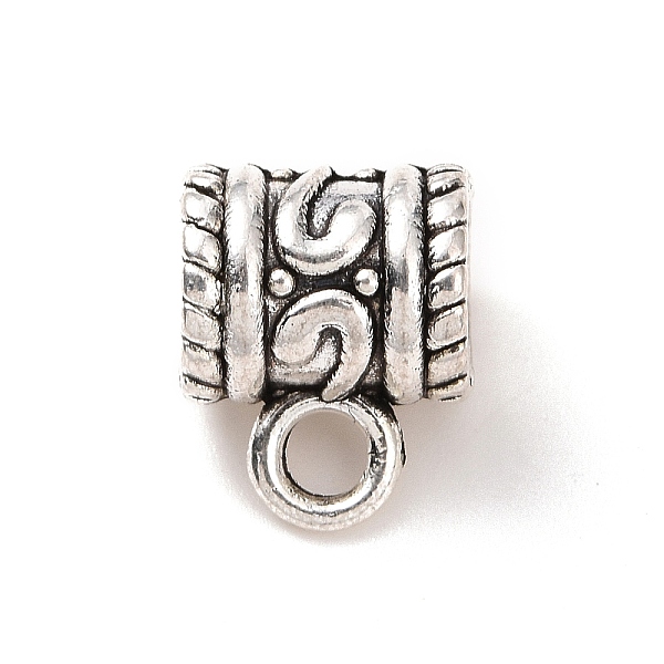 PandaHall Tibetan Style Alloy Tube Bails, Loop Bails, Hanger Links, Column, Antique Silver, 11x9x7mm, Hole: 2.2mm, Inner Diameter: 5mm...
PandaHall Tibetan Style Alloy Tube Bails, Loop Bails, Hanger Links, Column, Antique Silver, 11x9x7mm, Hole: 2.2mm, Inner Diameter: 5mm...