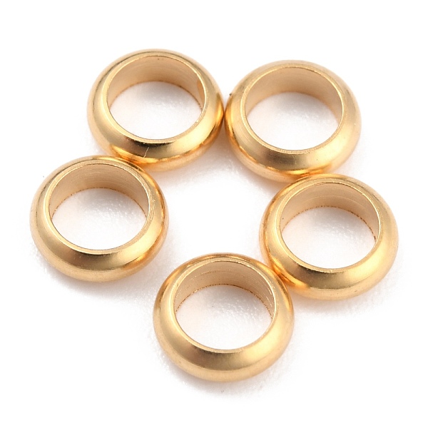 PandaHall Rack Plating Brass Spacer Beads, Long-Lasting Plated, Flat Round, Real 24K Gold Plated, 6x2.5mm, Hole: 4mm Brass Flat Round
PandaHall Rack Plating Brass Spacer Beads, Long-Lasting Plated, Flat Round, Real 24K Gold Plated, 6x2.5mm, Hole: 4mm Brass Flat Round