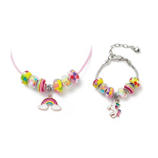 PandaHall DIY European Bracelet Necklace Making Kit for Kid, Including Brass Chain Bracelet & Wax Rope Necklace Making, Large Hole Style...
PandaHall DIY European Bracelet Necklace Making Kit for Kid, Including Brass Chain Bracelet & Wax Rope Necklace Making, Large Hole Style...