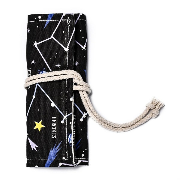 PandaHall Handmade Canvas Pencil Roll Wrap 12 Holes, Multiuse Roll Up Pencil Case, Pen Curtain, for Coloring Pencil Holder Organizer, Star...
PandaHall Handmade Canvas Pencil Roll Wrap 12 Holes, Multiuse Roll Up Pencil Case, Pen Curtain, for Coloring Pencil Holder Organizer, Star...