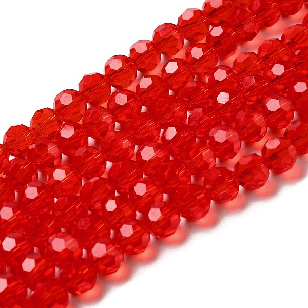 PandaHall Transparent Glass Beads, Faceted(32 Facets), Round, Red, 8mm, Hole: 1mm, about 65~67pcs/strand, 49~50cm Glass Round Red
PandaHall Transparent Glass Beads, Faceted(32 Facets), Round, Red, 8mm, Hole: 1mm, about 65~67pcs/strand, 49~50cm Glass Round Red