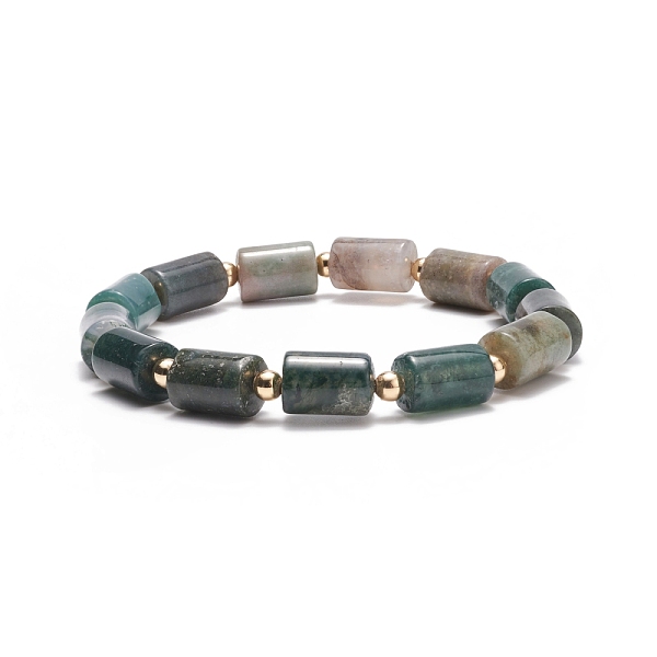PandaHall Natural Indian Agate Column Beaded Stretch Bracelet, Gemstone Jewelry for Women, Inner Diameter: 2-1/2 inch(6.3cm) Indian Agate
PandaHall Natural Indian Agate Column Beaded Stretch Bracelet, Gemstone Jewelry for Women, Inner Diameter: 2-1/2 inch(6.3cm) Indian Agate