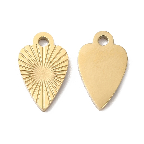 PandaHall Ion Plating(IP) 316L Surgical Stainless Steel Charms, Heart with Sun Charm, Textured, Real 18K Gold Plated, 12x7x1mm, Hole: 1.4mm...
PandaHall Ion Plating(IP) 316L Surgical Stainless Steel Charms, Heart with Sun Charm, Textured, Real 18K Gold Plated, 12x7x1mm, Hole: 1.4mm...