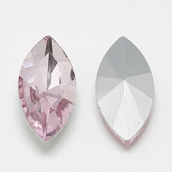 PandaHall Pointed Back Glass Rhinestone Cabochons, Back Plated, Faceted, Horse Eye, Light Rose, 18x9x5mm Glass Rhinestone Horse Eye Pink
PandaHall Pointed Back Glass Rhinestone Cabochons, Back Plated, Faceted, Horse Eye, Light Rose, 18x9x5mm Glass Rhinestone Horse Eye Pink