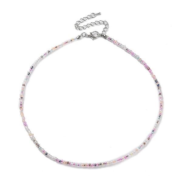 PandaHall Glass Beaded Necklace, with Alloy Clasps, White, 16.10 inch(40.9cm) Glass Round White
PandaHall Glass Beaded Necklace, with Alloy Clasps, White, 16.10 inch(40.9cm) Glass Round White