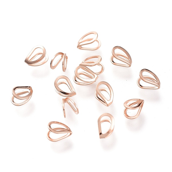 PandaHall 304 Stainless Steel Pendant Bails, Teardrop, Rose Gold, 5.5x4x3mm, Hole: 2.5x3mm 304 Stainless Steel
PandaHall 304 Stainless Steel Pendant Bails, Teardrop, Rose Gold, 5.5x4x3mm, Hole: 2.5x3mm 304 Stainless Steel