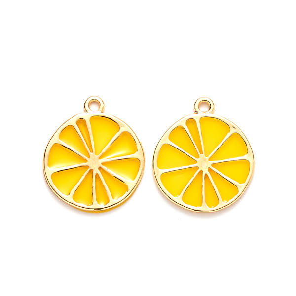 PandaHall Alloy Pendants, with Epoxy Resin, Cadmium Free & Lead Free, Lemon, Golden, Gold, 26.5x23x1.6mm, Hole: 2mm Alloy+Epoxy Resin Fruit...
PandaHall Alloy Pendants, with Epoxy Resin, Cadmium Free & Lead Free, Lemon, Golden, Gold, 26.5x23x1.6mm, Hole: 2mm Alloy+Epoxy Resin Fruit...