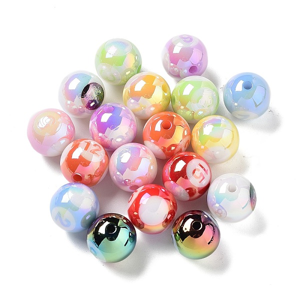 PandaHall UV Plating Iridescent Acrylic Beads, AB Color, Round, Mixed Color, 16x15.5mm, Hole: 2.5mm Acrylic Round Multicolor
PandaHall UV Plating Iridescent Acrylic Beads, AB Color, Round, Mixed Color, 16x15.5mm, Hole: 2.5mm Acrylic Round Multicolor